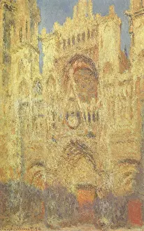 Upwards: Rouen Cathedral at Sunset, by Monet