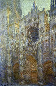 Seems: Rouen Cathedral, West Facade, by Monet
