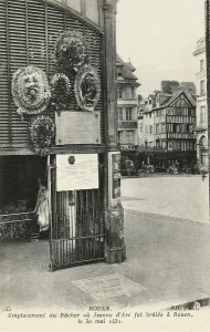 1481: Rouen - Site of the execution of Joan of Arc