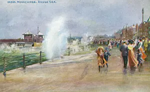 Slippery: Rough Sea - Morecambe, Lancashire