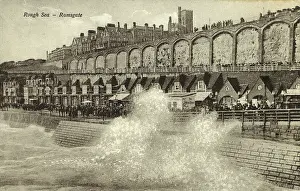 Crashes: Rough Seas hit the Waterfront at Ramsgate, Kent