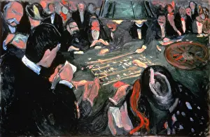 Printer: The Roulette Table at Monte Carlo Artist: Edvard Munch