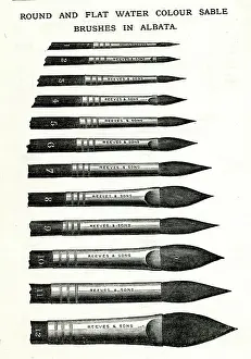 Thick: Round and Flat Watercolour Sable Brushes