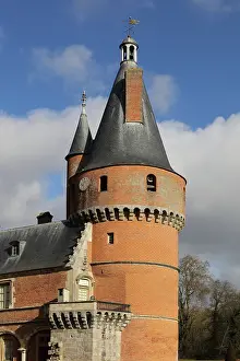 Noailles: Round tower, Chateau de Maintenon, Eure-et-Loir, France