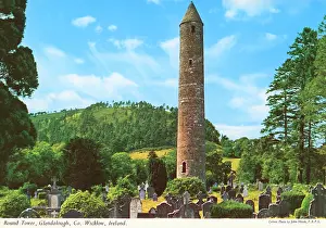 Glendalough: Round Tower, Glendalough, County Wicklow, Ireland