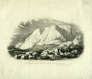 Blasted: Roundown Cliff, Dover since the displacement by gunpowder