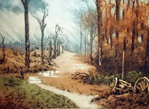 Aquatints: Route de St Quentin, Bois des Salynes