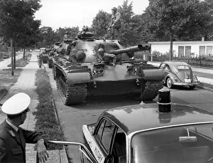 Zehlendorf: Routine exercise of US army in Berlin
