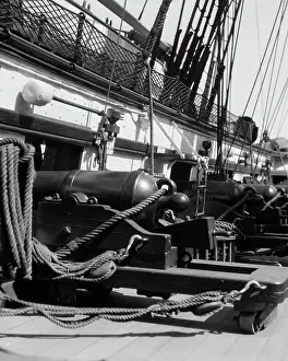 Windjammer: Row Of Back Ends Of Cannons From