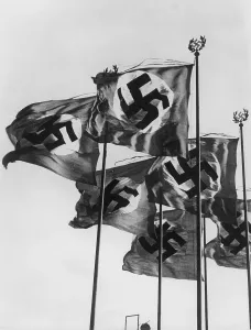 Successes: Row of flags in Berlin
