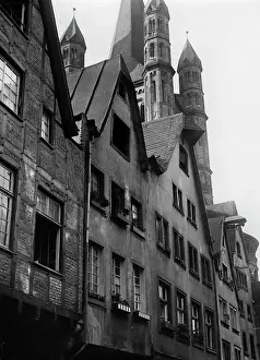 Sankt: Row of houses in Cologne, 1933