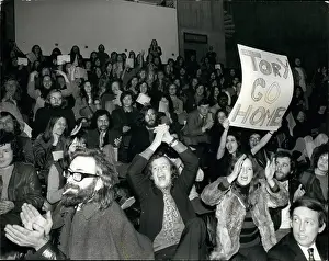 Engagements: Rowdy student audience, Queen Elizabeth Hall, London