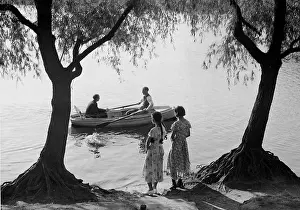 Weissensee: Rowing on the lake, 1934