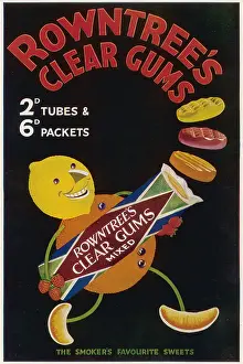 Gums: Rowntrees Fruit Gums advertisement