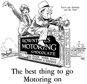 Snacks: Rowntree's Motoring Chocolate advertisement