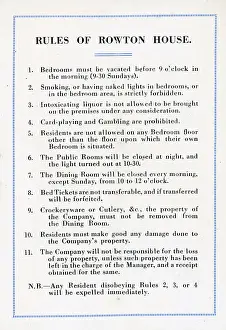 Rowton: Rowton House, Birmingham Rules
