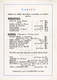 Rowton: Rowton House, Birmingham Tariff