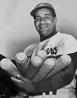 Catchers: Roy Campanella, catcher for the Brooklyn Dodgers