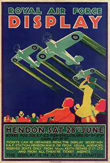 Charities: Royal Air Force Display Poster, Hendon