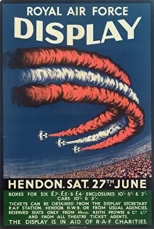 Charities: Royal Air Force Display Poster, Hendon