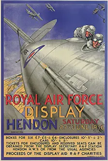 Charities: Royal Air Force Display Poster, Hendon