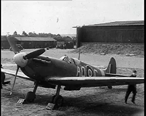 Recover: Royal Air Force Spitfire Preparing For Take