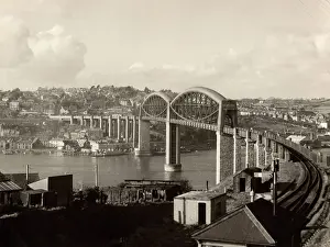 Saltash: Royal Albert Bridge at Plymouth, Devon