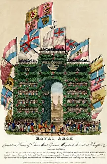 Erected: Royal Arch, Brighton, erected for royal visit