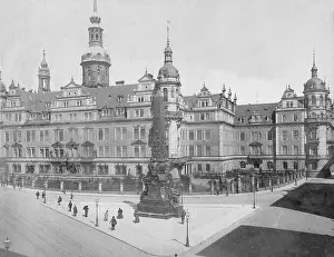 Residenzschloss: The Royal Castle in Dresden, around 1905