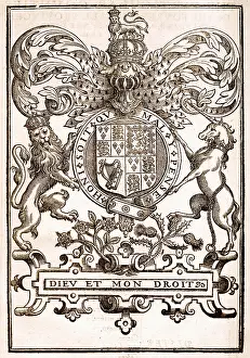 Pense: Royal Coat of Arms for Order of the Garter