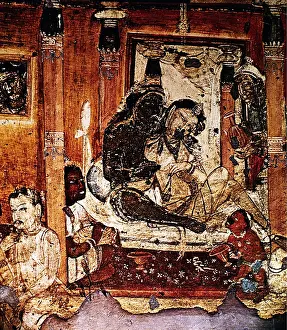 Ajanta: Royal couple