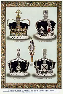 Sceptres: Royal crowns and sceptre