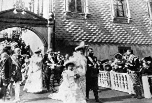 Exit: The royal family exit from the Hall of Facets