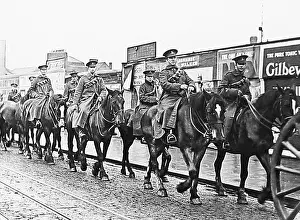 Commandeered: Royal Field Artillery with commandeered horse during WW1