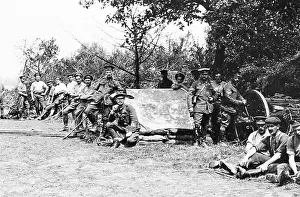 Filed: Royal Field Artillery resting during the First World War