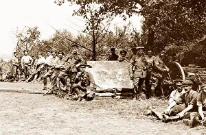Filed: Royal Field Artillery resting during the First World War