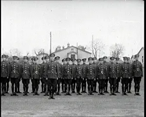 Practise: Royal Flying Corps Cadets In Drilling and Marching