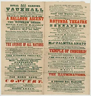 Concerts: Royal Gardens, Vauxhall... this day, Monday, May 5th, a bal