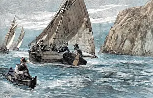 Forcible: Royal Irish Constabulary going by sea to enforce evictions