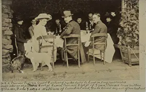 A royal lunch party, c1900