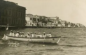 Chanak: Royal Naval oarsmen returning to their ship