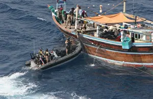 Narcotics: A Royal Navy boarding team looking for narcotics ?