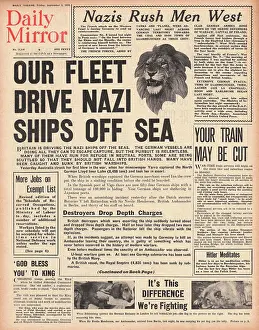Royal Navy hamper German merchant vessals