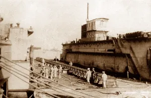 Implacable: Royal Navy HMS Implacable in Port Said, Egypt