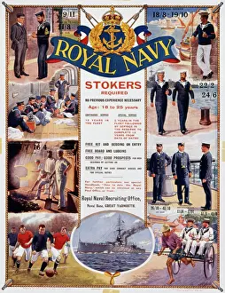 Stokers: Royal Navy recruitment poster