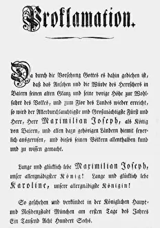 1806: Royal Proclamation, 1806