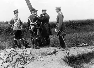 Telephoning: Royal Prussian Telegraph Battalion, around 1900