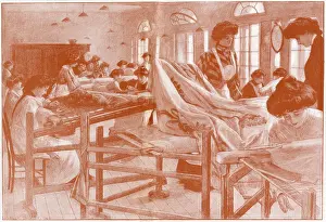 Embroidering: Royal School of Art Needlework 1904