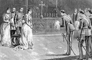 Hierarchy: Royal Wedding 1891 - arrival of the bridegroom
