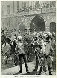 Scatter: Royal wedding 1893 - the departure